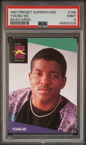 YOUNG MC 1991 Pro Set SuperStars Musicards #146 MINT PSA 9 - Picture 1 of 2