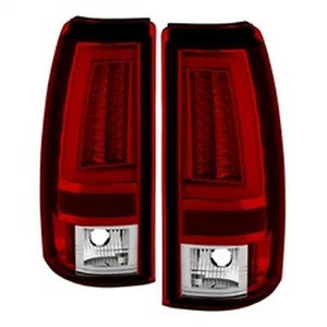 Spyder Auto LED Tail Lights, Version 2, Red Clear - Picture 1 of 18