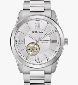 Orologio Automatico Bulova Classic Open in Acciaio - 96A280 Bellissimo  - Foto 1 di 3