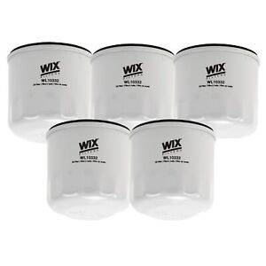 Wix Set of 5 Engine Motor Oil Filters For Lexus Toyota Camry Corolla ES300h L4