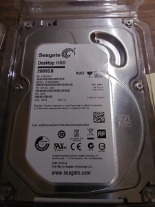 Seagate 2tb 7200 rpm sata hard drive. - Photo 1/1