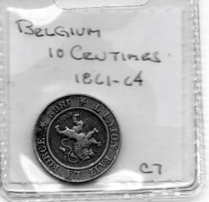 Belgien: 10 Centimes 1862 - Bild 1 von 2