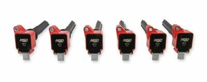 MSD Ignition Coils 2017-2020 Ford 3.5L EcoBoost V6 engines, Red, 6-Pack - 82706 - Bild 1 von 10