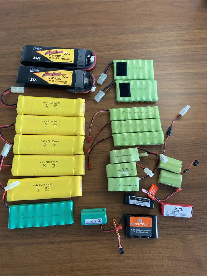 Lote de 22 baterías de radio control RC, Horizon Hobby/EnerLand/Ni-MH/electrifly Foto 1 de 4