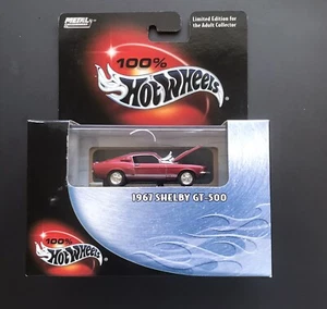 Hot Wheels 100% 1967 SHELBY GT-500 Black Box Limited Edition Metal Collection - Picture 1 of 2
