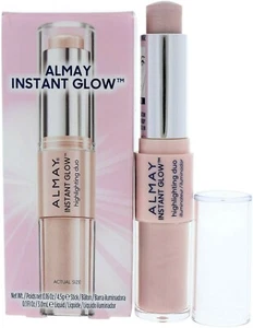 Almay Instant Glow Highlighting Duo. SOFT GLOW - TALK PINKY TO ME #100 - Picture 1 of 10