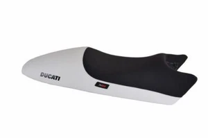 Ducati Monster 620 - 695 1994-2007 MotoK Seat Cover Anti Slip B213/T2 white race - Picture 1 of 1