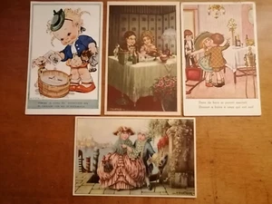 ILLUSTRATORE BERTIGLIA e MARTINI - LOTTO 4 CARTOLINE - BAMBINI - VEDI FOTO - Foto 1 di 2