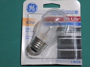 GE 40 Watt Appliance Bulb--A15 Bulb Type--Medium Base--Not LED - Picture 1 of 6