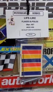 LIFE-LIKE, FLAGS & POLES, 28pc. DECAL PACK, SLOT CAR ACCESSORIES, #433-1456 - Picture 1 of 1
