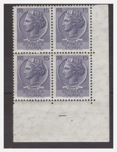 SIRACUSANA - 15 LIRE STELLE I° TIPO VERT: - NUMERO TAVOLA NUOVO ** MNH - Imagen 1 de 1