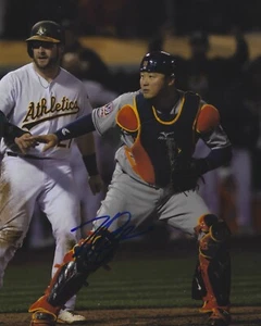 Hank Conger Autographed Signed 8x10 Photo - MLB Astros Angels Rays Twins - w/COA - Picture 1 of 1