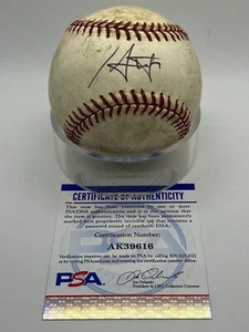 Ian Stewart Colorado Rockies Signed Autograph Game Used Baseball PSA DNA - Picture 1 of 2
