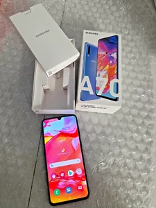 Samsung Galaxy A70 (Dual SIM) - 128GB - Blue (Unlocked) Smartphone FAST POST - Afbeelding 1 van 8