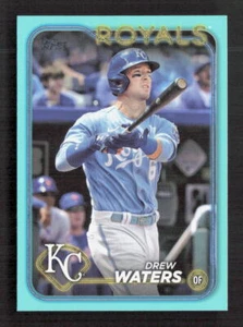 2024 Topps Series 2 Drew Waters #646 Aqua Fanatics Exclusive - Picture 1 of 2