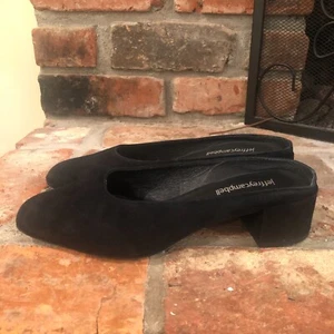 Jeffrey Campbell Oceane Black Suede Mules Shoes Size 8 NEW Career Casual Work - Picture 1 of 9