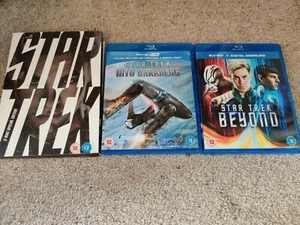 Star Trek, Into Darkness and Beyond 3 Movie Trilogy DVD/Bluray Bundle - Picture 1 of 6
