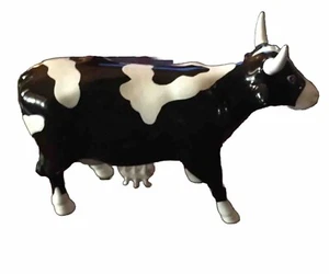 Vintage Cow Parade Retired Moozart Black and White Figurine - Picture 1 of 6