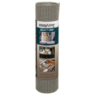 Revestimiento de estante marca Select Grip™ EasyLiner® - gris claro, 12 pulgadas x 10 pies Foto 1 de 4