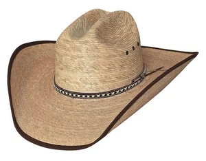 New Bullhide Hats WIDE OPEN 15X Palm Leaf Straw Cowboy Western Hat - Picture 1 of 2