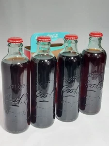 2011 Coca Cola 125th Anniversary Hutchinson Bottle 4-pk with Carrier full bottle - Picture 1 of 13