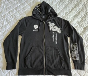 RVCA kugelsicherer Fleece-Hoodie mit Artwork von KC Ortiz Größe Medium - Bild 1 von 17