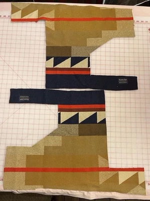 New Pendleton Wool blanket fabric remnants - Medicine Bow - appx 2.8 lb. - Image 1 of 4