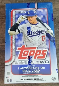 2025 Topps Series 2 Baseball Factory Sealed Hobby Box - 1 AUTO or Relic - Picture 1 of 4