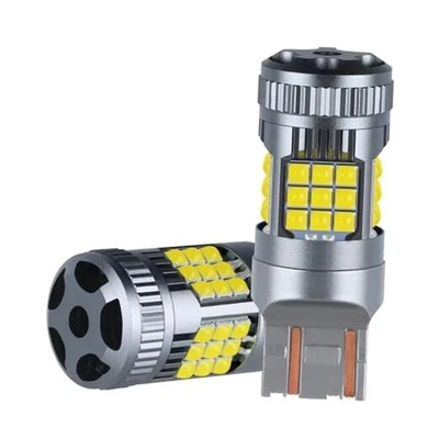 Luz indicadora de giro LED para vehículo bombilla intermitente amarillo ámbar 3 vatios 1157-BLANCO Foto 1 de 4