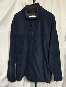 Herren Big/Tall ST. JOHN'S BAY Fleecejacke Navy XXL Reißverschluss vorne - Bild 1 von 10