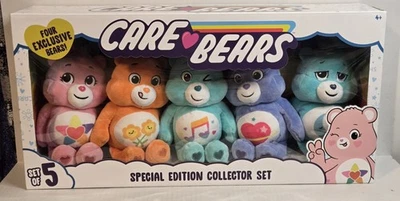 Care Bears 40th Anniversary Special Edition Collector Set Plush 5 Pack Exclusive - Image 1 of 4