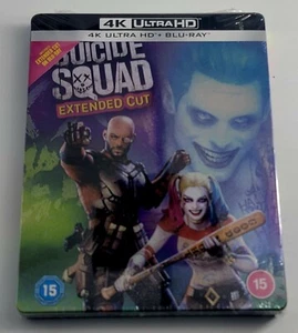 Suicide Squad (Extended Cut) 4K Ultra HD + Blu-Ray UK STEEL BOOK EDITION - Picture 1 of 2