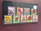 9 New Zealand Stamps on stock card - Used - Flowers - Grade G/VG - Lot 215