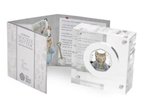 2017 Tom Kitten Colour Silver Proof 50p Coin Royal Mint - Limited Edition - Picture 1 of 4