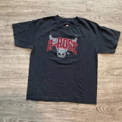 Camiseta de basquete Majestic Derrick Rose Chicago Bulls D-Rose tamanho XL infantil em excelente estado usado - Imagem 1 de 4