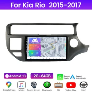 9"Car Stereo Radio Carplay GPS SAT Navi DAB DVR For KIA RIO 2015-2017 Android 13 - Picture 1 of 18