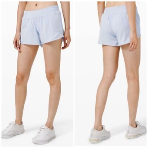 Lululemon Hotty Hot Short, High-Rise Long 4", Daydream Blue, size 10 Tall - Picture 1 of 8