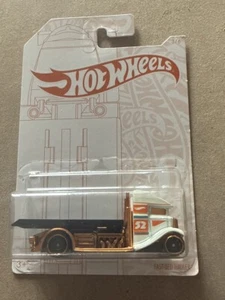 Camión de remolque fundido a presión Hot Wheels Fast Bed Hauler HW 3/6 blanco naranja nuevo - Imagen 1 de 1