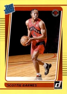 2021-22 Donruss Rated Rookies Yellow Scottie Barnes RC Toronto Raptors #236 - Picture 1 of 2