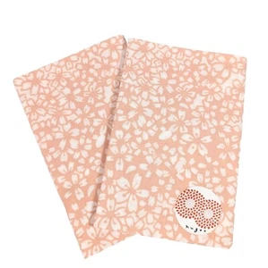 Japanese Tenugui Set of 2 Hand Towel Cotton Cherry Blossoms 37in x 13.4in New - Picture 1 of 6