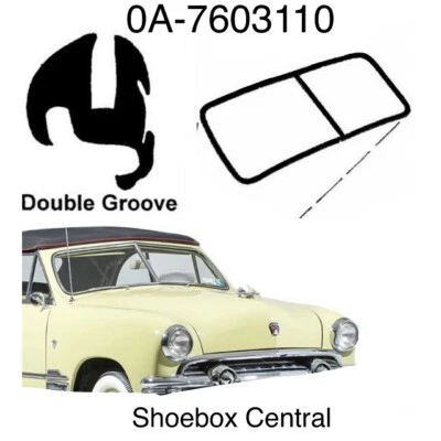 Ford 1951 convertible Victoria 1950 1951 parabrisas sello de goma impermeabilizante Foto 1 de 3