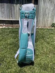 Callaway Solaire 2 borsa da golf bianca blu 9 divisore 7 tasche donna nuovissima - Foto 1 di 14