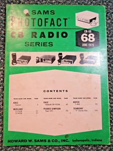 Serie de radio CB Sams Photofact No. 68 ~ junio 1975 ~ CB-68 - Imagen 1 de 4