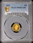 1860 G$1 Gold Dollar PCGS PR66CAM