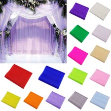 New Crystal Tulle Fabric Organza DIY Craft for Wedding Party Decor Supplies 5m