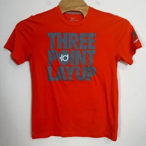 Nike Dri Fit Kevin Durant Three Point Layup Pullover T-Shirt Mens Size M Orange - Bild 1 von 7