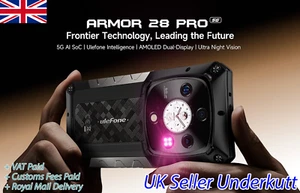 Ulefone Armor 28 Pro 5G AI Rugged Phone 10600mAh 6.67”AMOLED 64MP 120W 32G+512GB - Picture 1 of 6