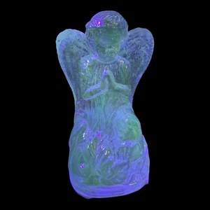 Vintage Boyd Glass Purple Valor Carnival Lil Angel 10/01/2002 Good Condition GLO - Picture 1 of 14