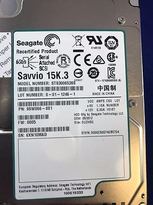 Seagate 300GB 2.5" Hard Drive ST9300653SS 9SW066-881 15K DP 6G SAS - Image 1 of 2