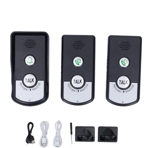 Wireless Intercom Doorbell 1500 Meters 2 Charging Methods Intercomunicador♫ - Picture 1 of 12
